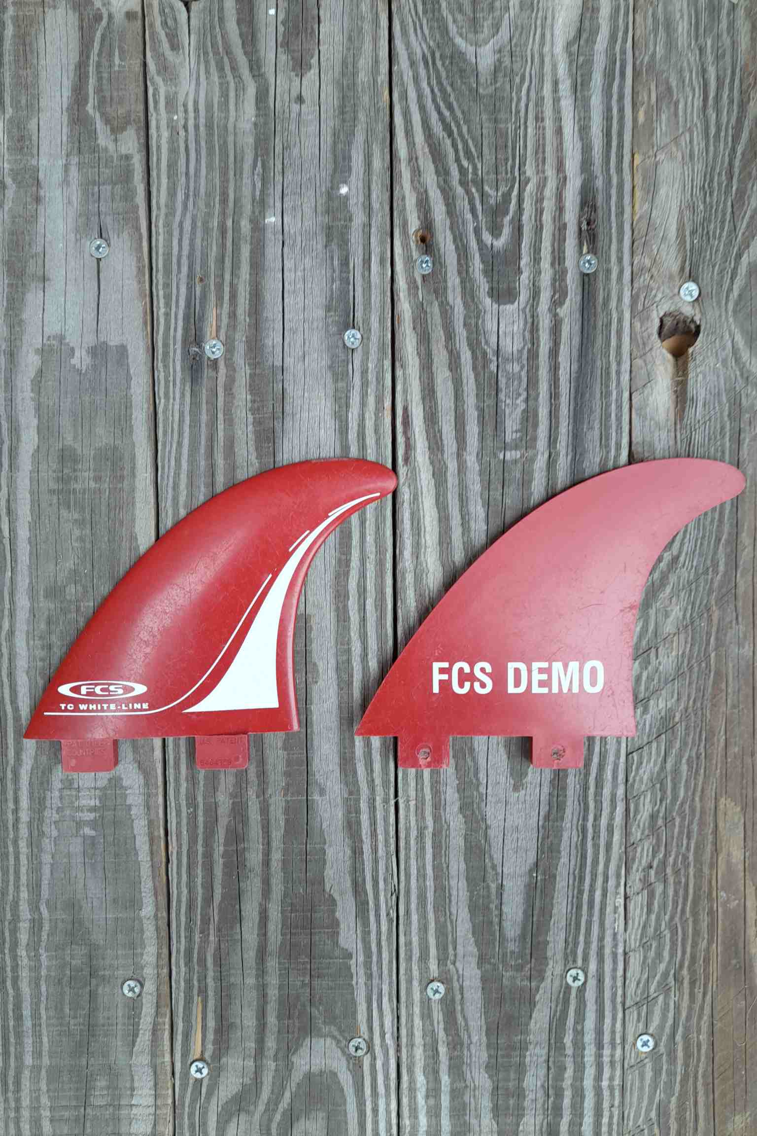 FCS TC White Line (left And Right) Thruster Fins 2
